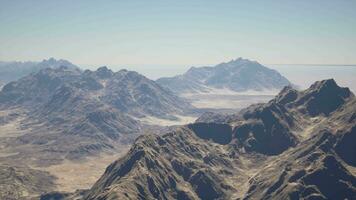 A view of a mountain range from a plane video