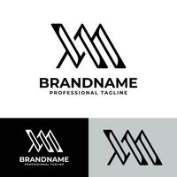 Letter VM Monogram Logo Bundle, sutable for business with MV or VM intials. vector