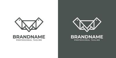 Knife Mail Logo, suitable for any business related to Knife and Mail. vector