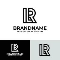 Letter ILR or LR Logo, suitable for any business ILR or LR initial. vector