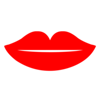 Red Lips on a Transparent Background png