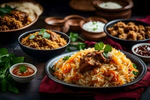 indio comida es un popular elección para muchos gente. generado por ai foto