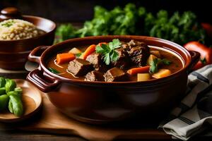 the best beef stew recipes. AI-Generated photo