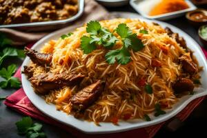 indian biryani recipe. AI-Generated photo