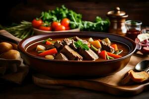 the best beef stew recipes. AI-Generated photo