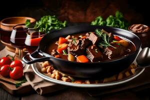 the best beef stew recipes. AI-Generated photo