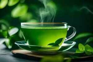 the health benefits of green tea. AI-Generated photo