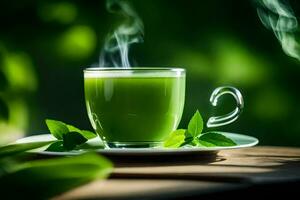 the health benefits of green tea. AI-Generated photo