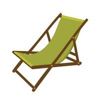 Lounge chair. Vector isolated illustration. Chaise lounge