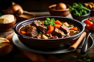 the best beef stew recipes. AI-Generated photo