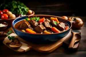 the best beef stew recipes. AI-Generated photo