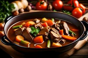 the best beef stew recipes. AI-Generated photo