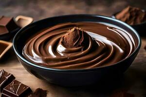 chocolate es un genial fuente de antioxidantes y es un genial fuente de energía. generado por ai foto