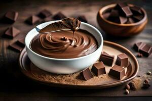 chocolate is a great source of protein and is a great source of calcium and iron. AI-Generated photo