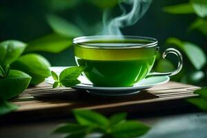 the health benefits of green tea. AI-Generated photo