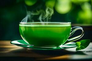 the health benefits of green tea. AI-Generated photo