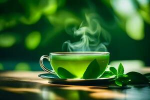 the health benefits of green tea. AI-Generated photo