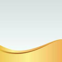 Golden and White Luxury Background with Elegant Gold Wave. vector