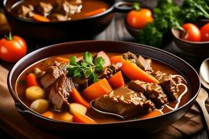 the best beef stew recipes. AI-Generated photo