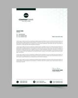 Professional corporate letterhead template design vector
