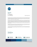 Professional corporate letterhead template design vector