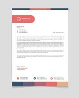 Professional corporate letterhead template design vector