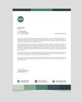 Professional corporate letterhead template design vector