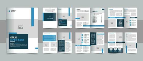 annual report and brochure template vector