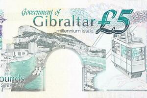 Harbour view of Gibraltar from money photo