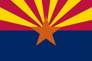 el oficial Actual bandera de estado de Arizona. estado bandera de Arizona. ilustración. foto