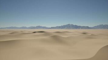 A desert landscape with mountains in the distance video