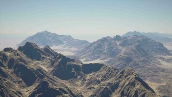 A view of a mountain range from a plane video