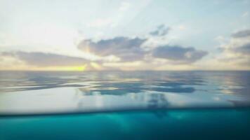 A view of a body of water with clouds in the sky video