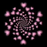 Fibonacci gradient blurred Ratio Spiral Vector Pattern