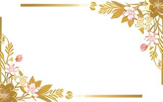 AI generated Luxury flower border frame illustration photo