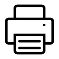 Printer fax icon vector business office automation for your web site design, logo, app, UI. Vector illustration