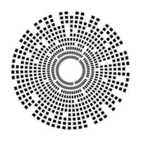 Abstract equalizer music sound wave circle vector icon symbol. logo design, round line icon, circle item, elements background, illustration
