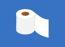 un rodar de baño papel. baño pañuelo de papel rodar elemento vector