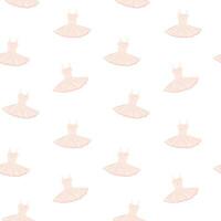 Ballet tutu vector seamless pattern, background, wallpaper, print, textile, fabric, wrapping paper, packaging design