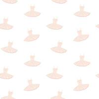 Ballet tutu vector seamless pattern, background, wallpaper, print, textile, fabric, wrapping paper, packaging design