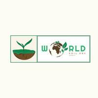 World soil day background. Celebrating world soil day on December 5th. Suitable for banners, social media, posters etc vector