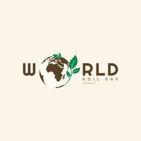 World soil day background. Celebrating world soil day on December 5th. Suitable for banners, social media, posters etc vector