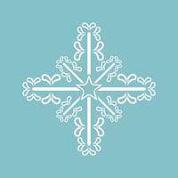 A white snowflakes isolated on light blue background. and Snowflake icon. Snowflake for design Christmas vector, illustration vector