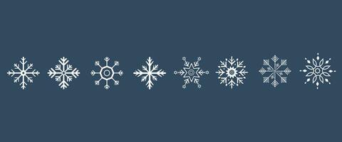 Snow Flakes Pattern Design Layouts, Winter Frozen Icon Variations, Merry  Christmas Pattern 13703776 Vector Art at Vecteezy