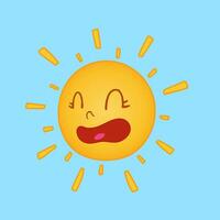 Happy sun vector illustration