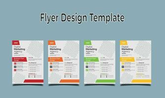 Creative corporate business flyer template,Corporate Business flyer template, Flyer Template Geometric shape used for business poster layout,business flyer template with minimalist layout vector