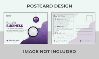 Vector corporate post card template