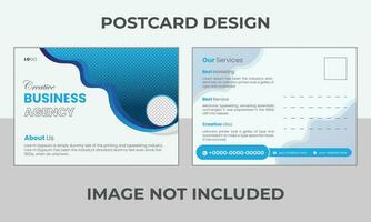 postcard design postcard template vector