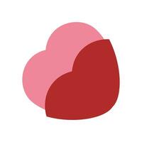 Valentine's day heart icon vector isolated on white background for your web and mobile app design, Valentine's day heart logo concept