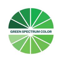 Green color vector icon for web and mobile design. Vector illustration. Spectrum of green for inspiration in our design. Green color elements